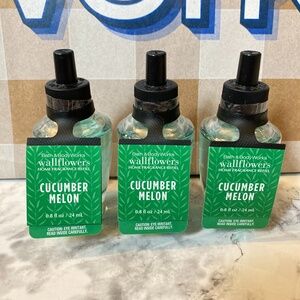 Three Bath & Body Works Cucumber Melon Wallflower Refills